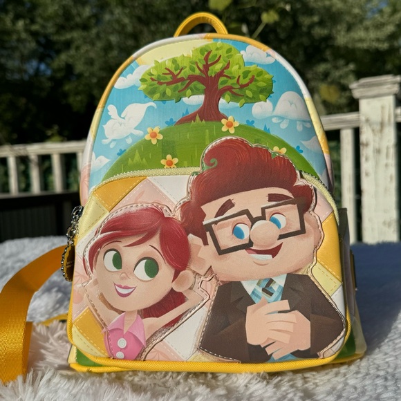 Loungefly Disney Pixar Up Carl & Ellie Cloud Gazing Mini Backpack - Picture 6 of 6